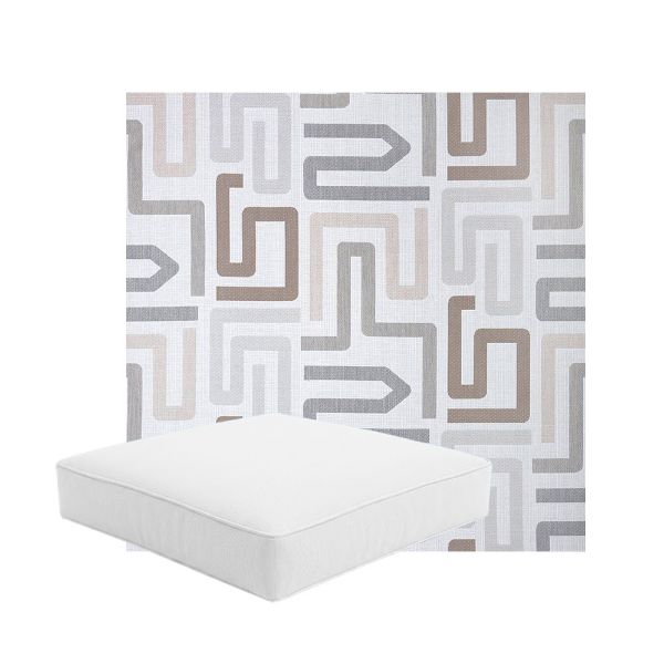 Patio Dining Chair Seat Cushion Boxed Style - - Custom outdoor patio furniture cushions from Cascadia Outdoor Cushions in Sunbrella Fabric