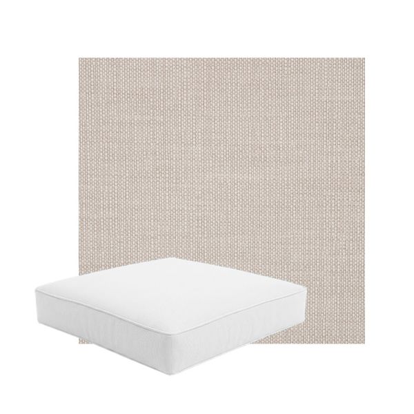 Patio Dining Chair Seat Cushion Boxed Style - - Custom outdoor patio furniture cushions from Cascadia Outdoor Cushions in Sunbrella Fabric