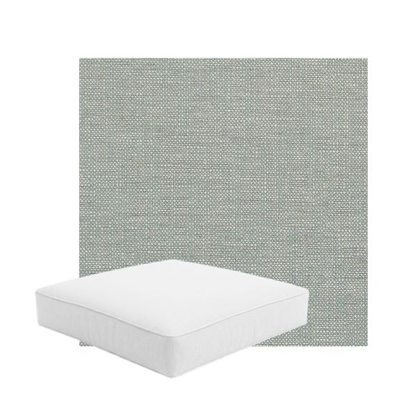 Patio Dining Chair Seat Cushion Boxed Style - - Custom outdoor patio furniture cushions from Cascadia Outdoor Cushions in Sunbrella Fabric