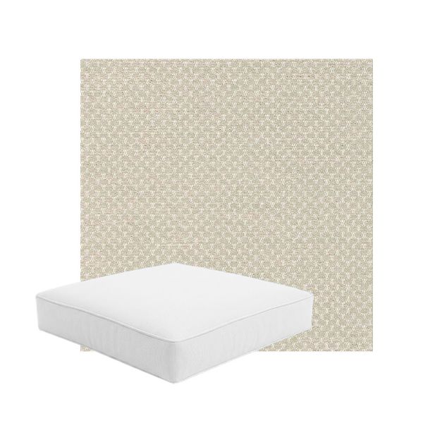 Patio Dining Chair Seat Cushion Boxed Style - - Custom outdoor patio furniture cushions from Cascadia Outdoor Cushions in Sunbrella Fabric