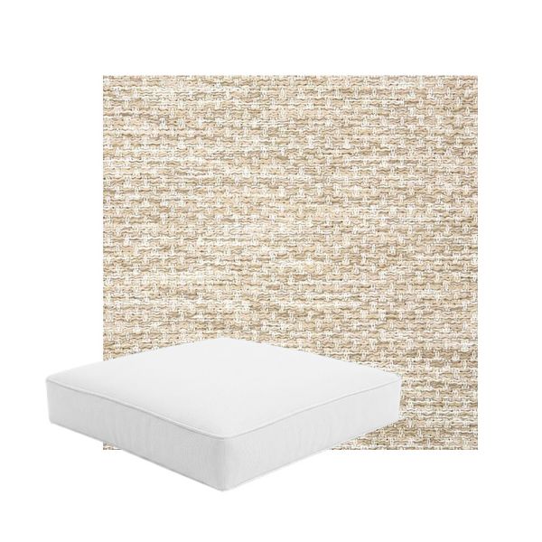Patio Dining Chair Seat Cushion Boxed Style - - Custom outdoor patio furniture cushions from Cascadia Outdoor Cushions in Sunbrella Fabric