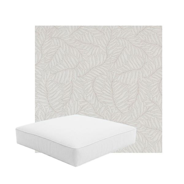 Patio Dining Chair Seat Cushion Boxed Style - - Custom outdoor patio furniture cushions from Cascadia Outdoor Cushions in Sunbrella Fabric