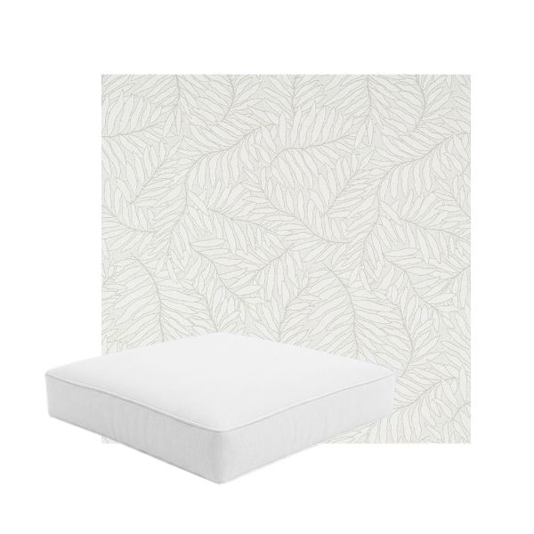 Patio Dining Chair Seat Cushion Boxed Style - - Custom outdoor patio furniture cushions from Cascadia Outdoor Cushions in Sunbrella Fabric