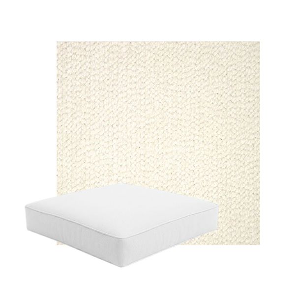 Patio Dining Chair Seat Cushion Boxed Style - - Custom outdoor patio furniture cushions from Cascadia Outdoor Cushions in Sunbrella Fabric