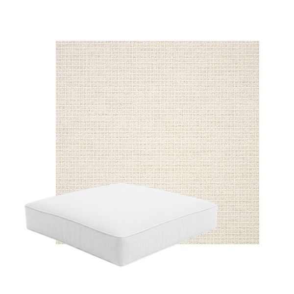 Patio Dining Chair Seat Cushion Boxed Style - - Custom outdoor patio furniture cushions from Cascadia Outdoor Cushions in Sunbrella Fabric