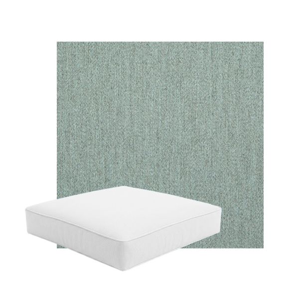 Patio Dining Chair Seat Cushion Boxed Style - - Custom outdoor patio furniture cushions from Cascadia Outdoor Cushions in Sunbrella Fabric