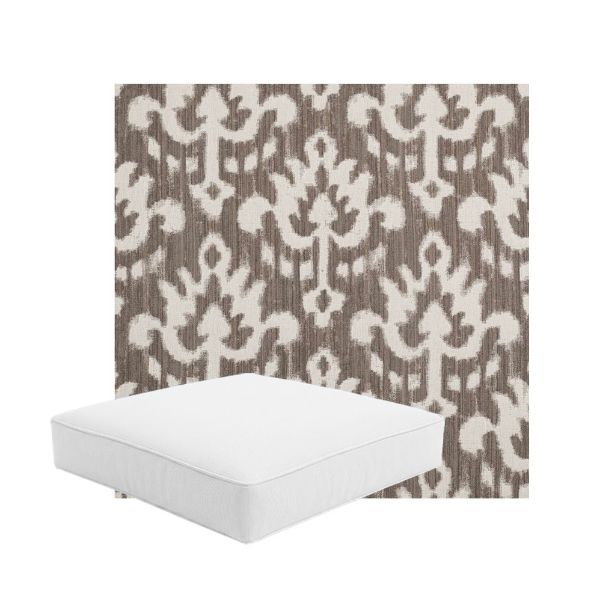 Patio Dining Chair Seat Cushion Boxed Style - - Custom outdoor patio furniture cushions from Cascadia Outdoor Cushions in Sunbrella Fabric