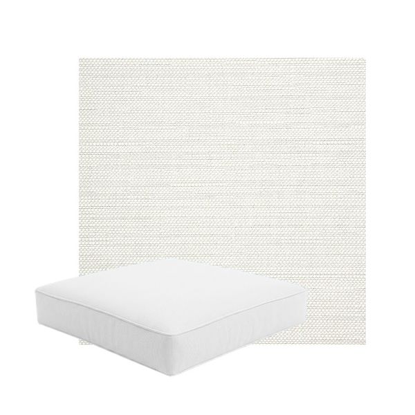 Patio Dining Chair Seat Cushion Boxed Style - - Custom outdoor patio furniture cushions from Cascadia Outdoor Cushions in Sunbrella Fabric