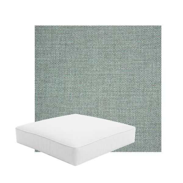 Patio Dining Chair Seat Cushion Boxed Style - - Custom outdoor patio furniture cushions from Cascadia Outdoor Cushions in Sunbrella Fabric