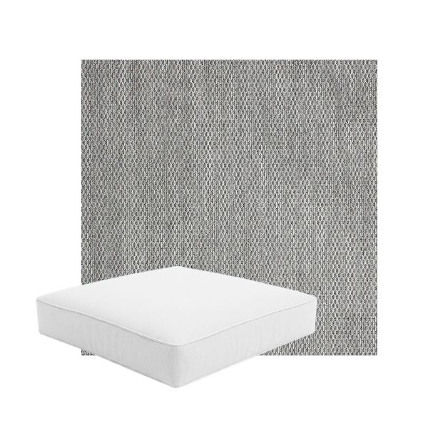 Patio Dining Chair Seat Cushion Boxed Style - - Custom outdoor patio furniture cushions from Cascadia Outdoor Cushions in Sunbrella Fabric