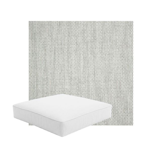 Patio Dining Chair Seat Cushion Boxed Style - - Custom outdoor patio furniture cushions from Cascadia Outdoor Cushions in Sunbrella Fabric