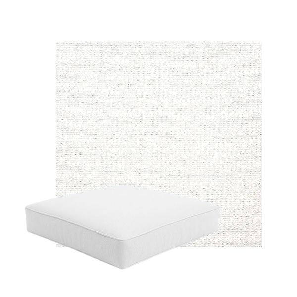 Patio Dining Chair Seat Cushion Boxed Style - - Custom outdoor patio furniture cushions from Cascadia Outdoor Cushions in Sunbrella Fabric