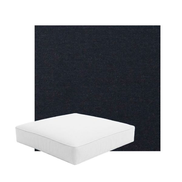 Patio Dining Chair Seat Cushion Boxed Style - - Custom outdoor patio furniture cushions from Cascadia Outdoor Cushions in Sunbrella Fabric