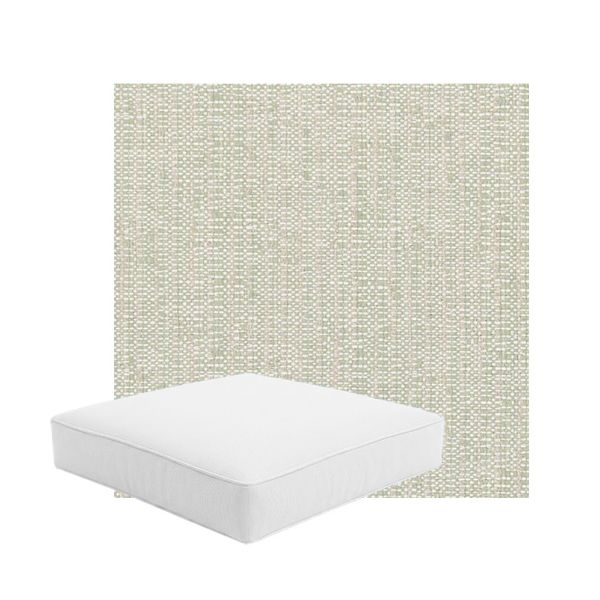 Patio Dining Chair Seat Cushion Boxed Style - - Custom outdoor patio furniture cushions from Cascadia Outdoor Cushions in Sunbrella Fabric