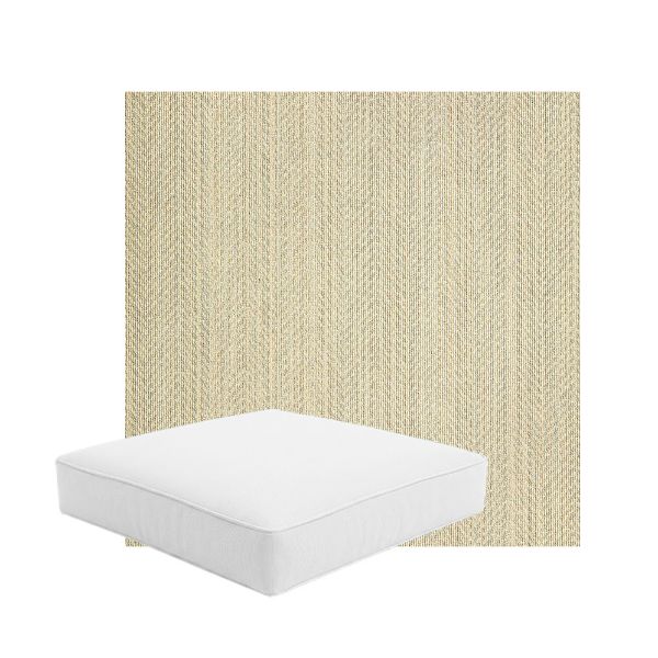 Patio Dining Chair Seat Cushion Boxed Style - - Custom outdoor patio furniture cushions from Cascadia Outdoor Cushions in Sunbrella Fabric