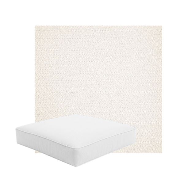 Patio Dining Chair Seat Cushion Boxed Style - - Custom outdoor patio furniture cushions from Cascadia Outdoor Cushions in Sunbrella Fabric