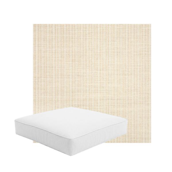 Patio Dining Chair Seat Cushion Boxed Style - - Custom outdoor patio furniture cushions from Cascadia Outdoor Cushions in Sunbrella Fabric