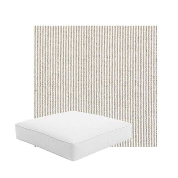 Patio Dining Chair Seat Cushion Boxed Style - - Custom outdoor patio furniture cushions from Cascadia Outdoor Cushions in Sunbrella Fabric