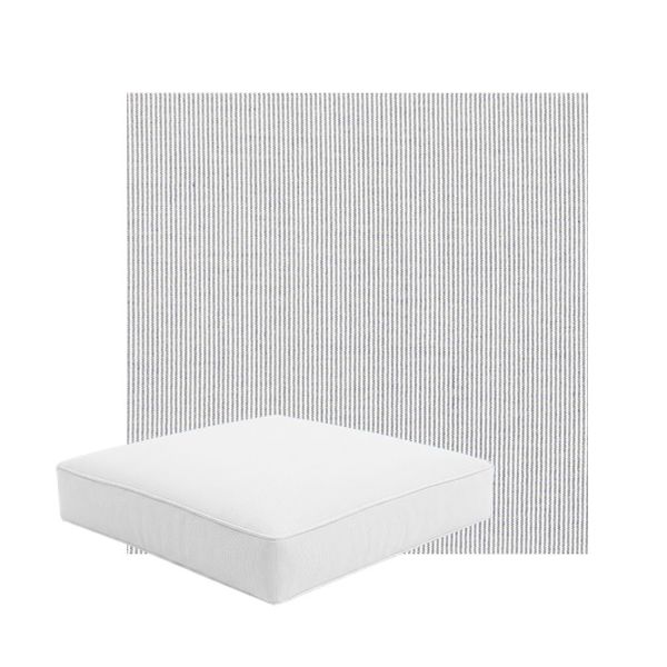 Patio Dining Chair Seat Cushion Boxed Style - - Custom outdoor patio furniture cushions from Cascadia Outdoor Cushions in Sunbrella Fabric