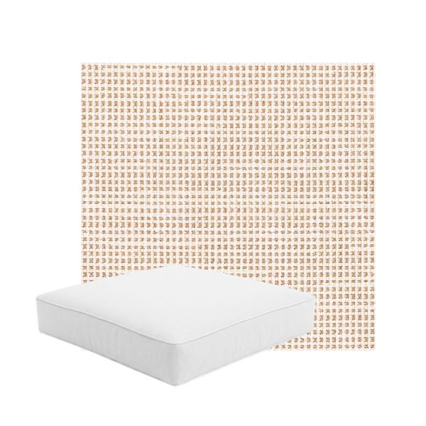 Patio Dining Chair Seat Cushion Boxed Style - - Custom outdoor patio furniture cushions from Cascadia Outdoor Cushions in Sunbrella Fabric