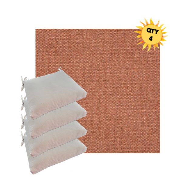 Picture of Heritage Rust Patio Seat Cushion Bundle 