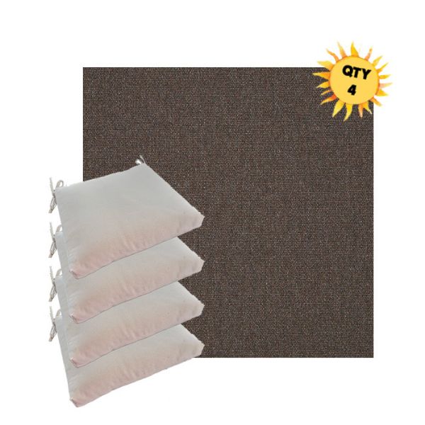 Outdoor Dining Chair Cushions in Sunbrella Outdoor Fabrics - Order in Sets of 4