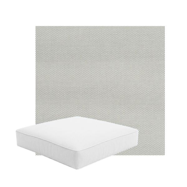 Patio Dining Chair Seat Cushion Boxed Style - - Custom outdoor patio furniture cushions from Cascadia Outdoor Cushions in Sunbrella Fabric
