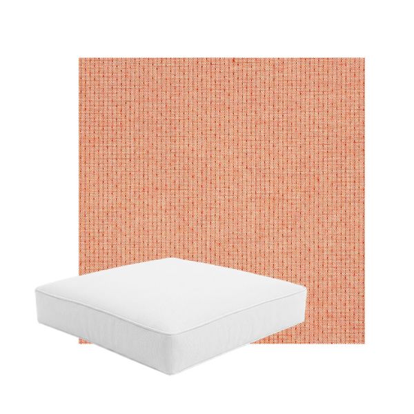 Patio Dining Chair Seat Cushion Boxed Style - - Custom outdoor patio furniture cushions from Cascadia Outdoor Cushions in Sunbrella Fabric