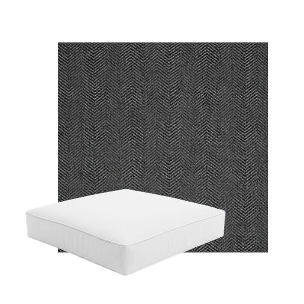 Patio Dining Chair Seat Cushion Boxed Style - - Custom outdoor patio furniture cushions from Cascadia Outdoor Cushions in Sunbrella Fabric