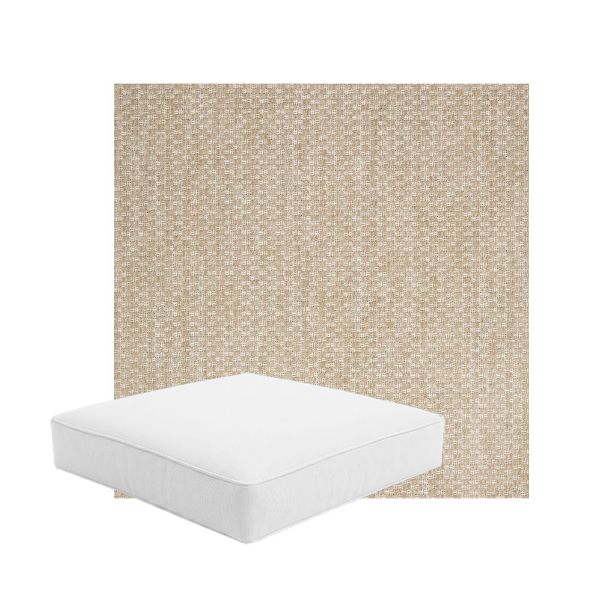 Patio Dining Chair Seat Cushion Boxed Style - - Custom outdoor patio furniture cushions from Cascadia Outdoor Cushions in Sunbrella Fabric