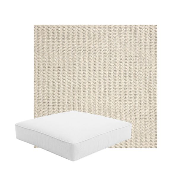 Patio Dining Chair Seat Cushion Boxed Style - - Custom outdoor patio furniture cushions from Cascadia Outdoor Cushions in Sunbrella Fabric