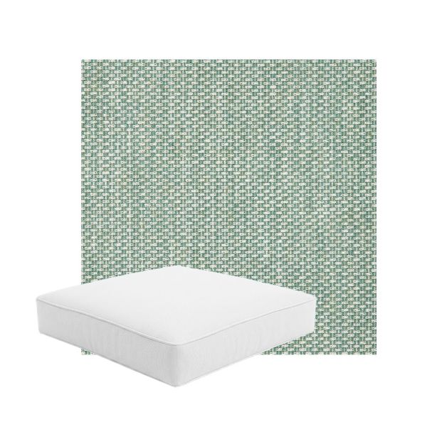 Patio Dining Chair Seat Cushion Boxed Style - - Custom outdoor patio furniture cushions from Cascadia Outdoor Cushions in Sunbrella Fabric