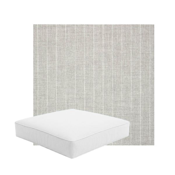 Patio Dining Chair Seat Cushion Boxed Style - - Custom outdoor patio furniture cushions from Cascadia Outdoor Cushions in Sunbrella Fabric