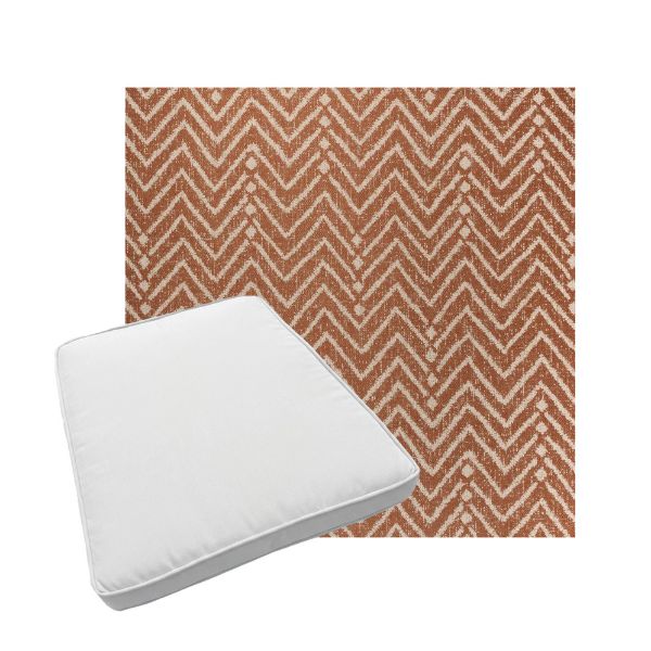 Custom outdoor patio furniture cushions from Cascadia Outdoor Cushions in Sunbrella Fabrics