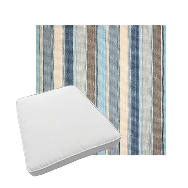 Custom outdoor patio furniture cushions from Cascadia Outdoor Cushions in Sunbrella Fabrics