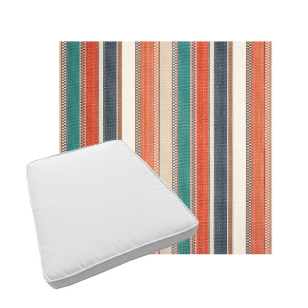 Custom outdoor patio furniture cushions from Cascadia Outdoor Cushions in Sunbrella Fabrics