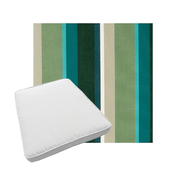 Custom outdoor patio furniture cushions from Cascadia Outdoor Cushions in Sunbrella Fabrics