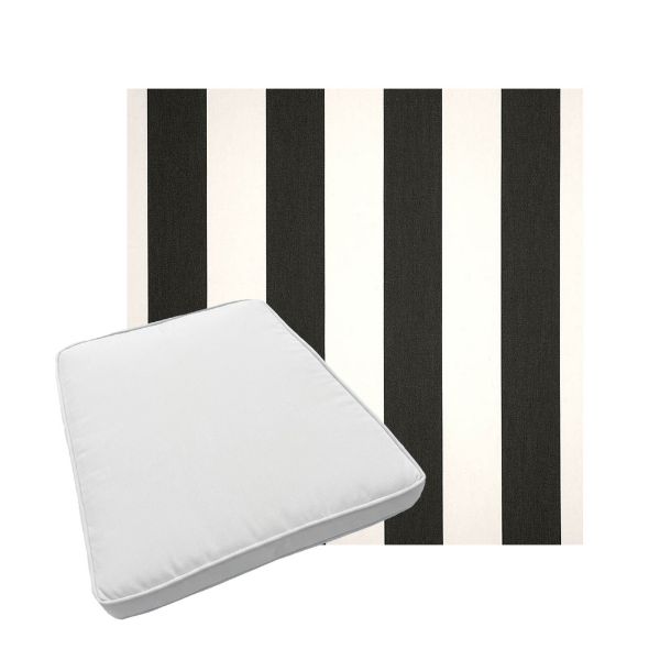 Custom outdoor patio furniture cushions from Cascadia Outdoor Cushions in Sunbrella Fabrics