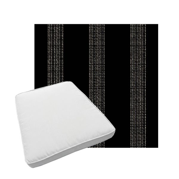 Custom outdoor patio furniture cushions from Cascadia Outdoor Cushions in Sunbrella Fabrics