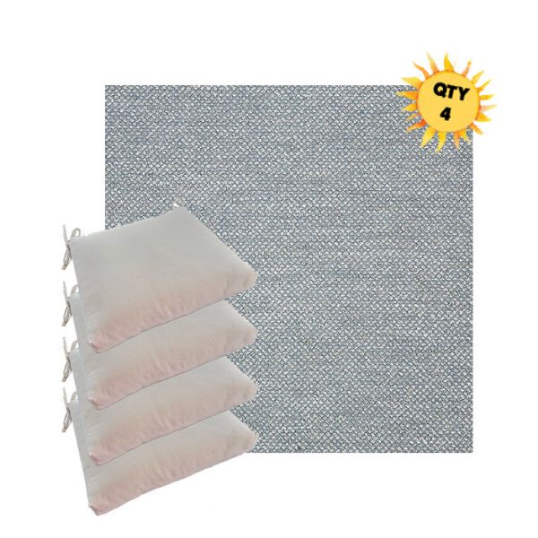 Outdoor Dining Chair Cushions in Sunbrella Outdoor Fabrics - Order in Sets of 4