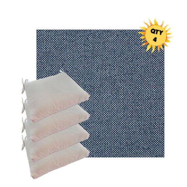 Outdoor Dining Chair Cushions in Sunbrella Outdoor Fabrics - Order in Sets of 4