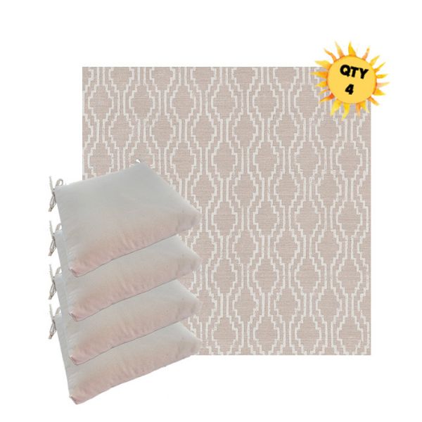 Outdoor Dining Chair Cushions in Sunbrella Outdoor Fabrics - Order in Sets of 4