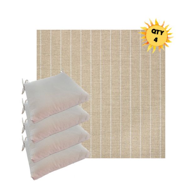 Outdoor Dining Chair Cushions in Sunbrella Outdoor Fabrics - Order in Sets of 4