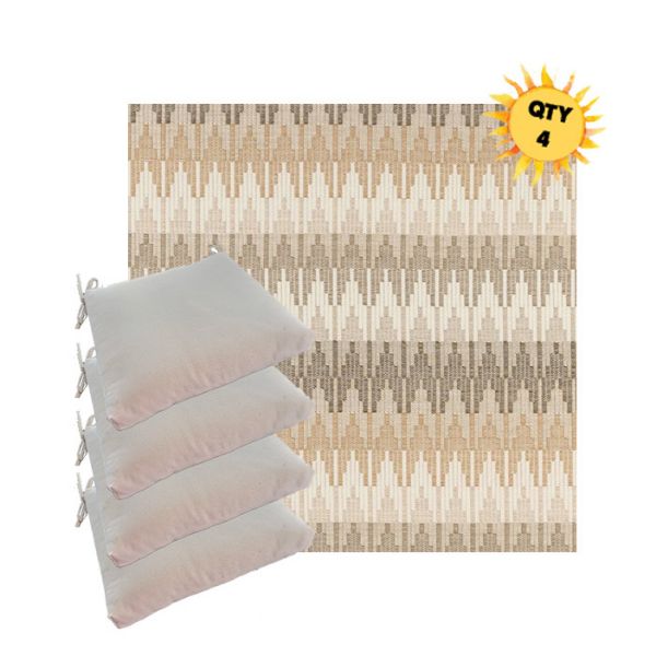 Outdoor Dining Chair Cushions in Sunbrella Outdoor Fabrics - Order in Sets of 4