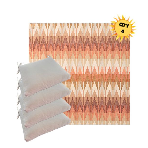 Outdoor Dining Chair Cushions in Sunbrella Outdoor Fabrics - Order in Sets of 4