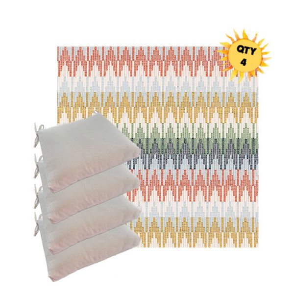 Outdoor Dining Chair Cushions in Sunbrella Outdoor Fabrics - Order in Sets of 4