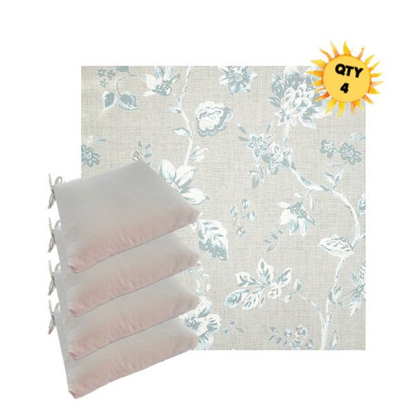 Sunbrella Ariana Dew Outdoor Dining Chair Cushions in Sunbrella Luxury Outdoor Fabrics - Order in Sets of 4