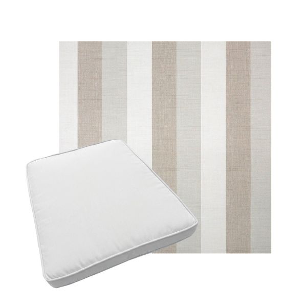 Custom outdoor patio furniture cushions from Cascadia Outdoor Cushions in Sunbrella Fabrics