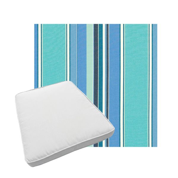 Custom outdoor patio furniture cushions from Cascadia Outdoor Cushions in Sunbrella Fabrics