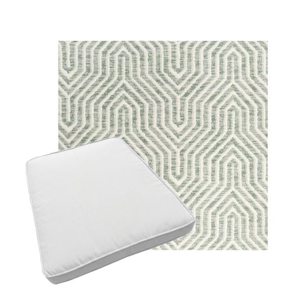 Custom outdoor patio furniture cushions from Cascadia Outdoor Cushions in Sunbrella Fabrics